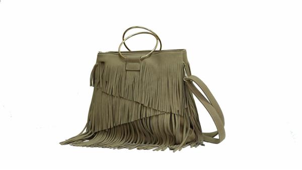 Morral de PU con flecos